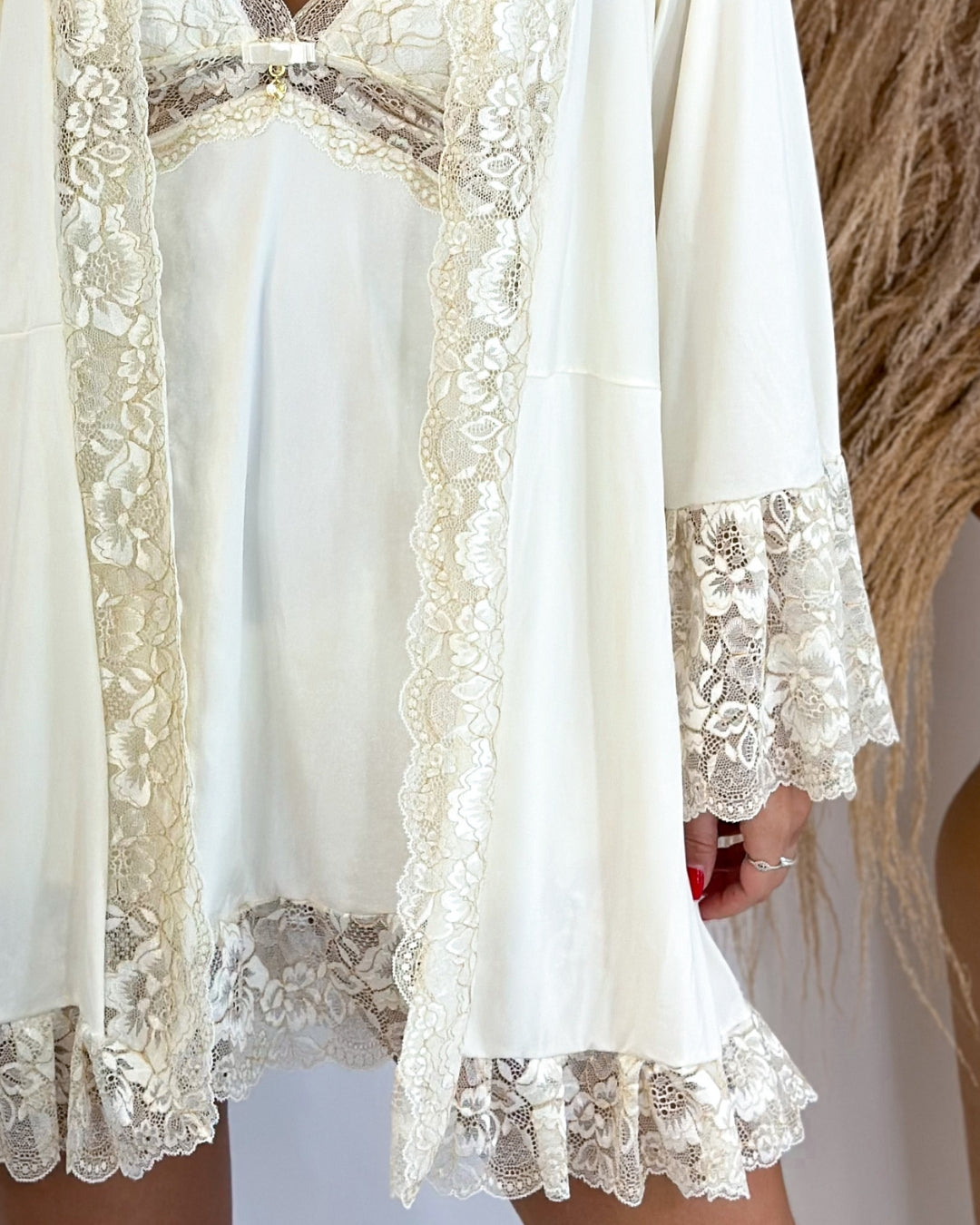 Conjunto Venus Camisola, Robe e Calcinha