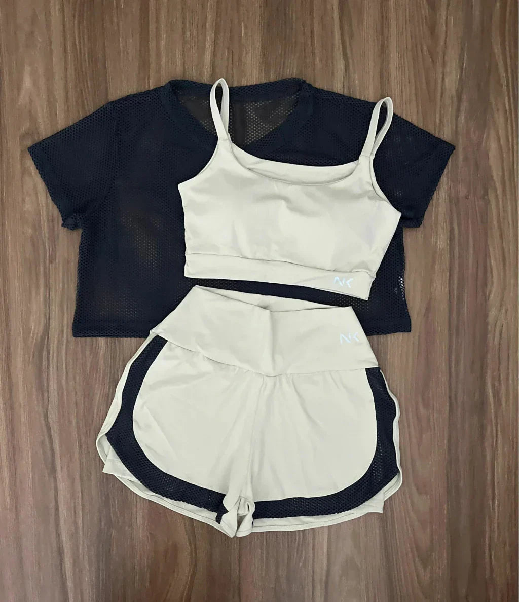 Conjunto 3 Peças Short Duplo