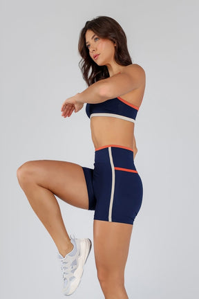 Conjunto sem Cós Aparente e Listras (Short+Top)