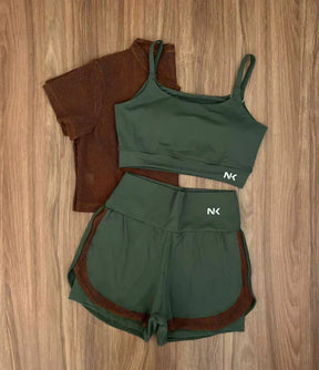 Conjunto 3 Peças Short Duplo