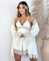 Conjunto Venus Camisola, Robe e Calcinha