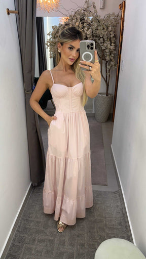 Vestido Corselet Tricoline Luara