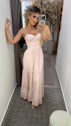 Vestido Corselet Tricoline Luara