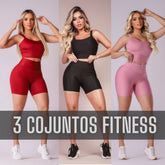 Kit 3 Conjunto Short + Top (Somente Hoje)