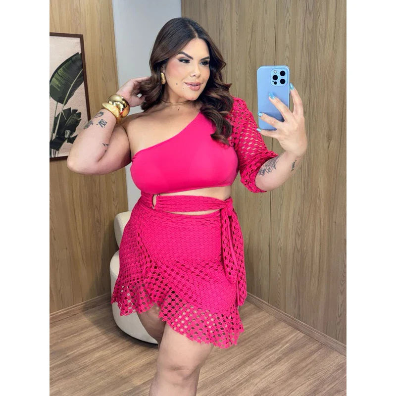 [Antecipa Black Friday] Conjunto Macramé Ana - 3 em 1