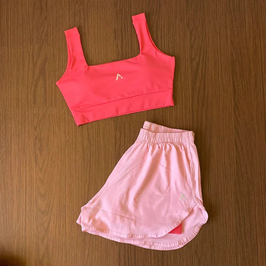 Conjunto Forro Duplo (Top com bojo + Short)