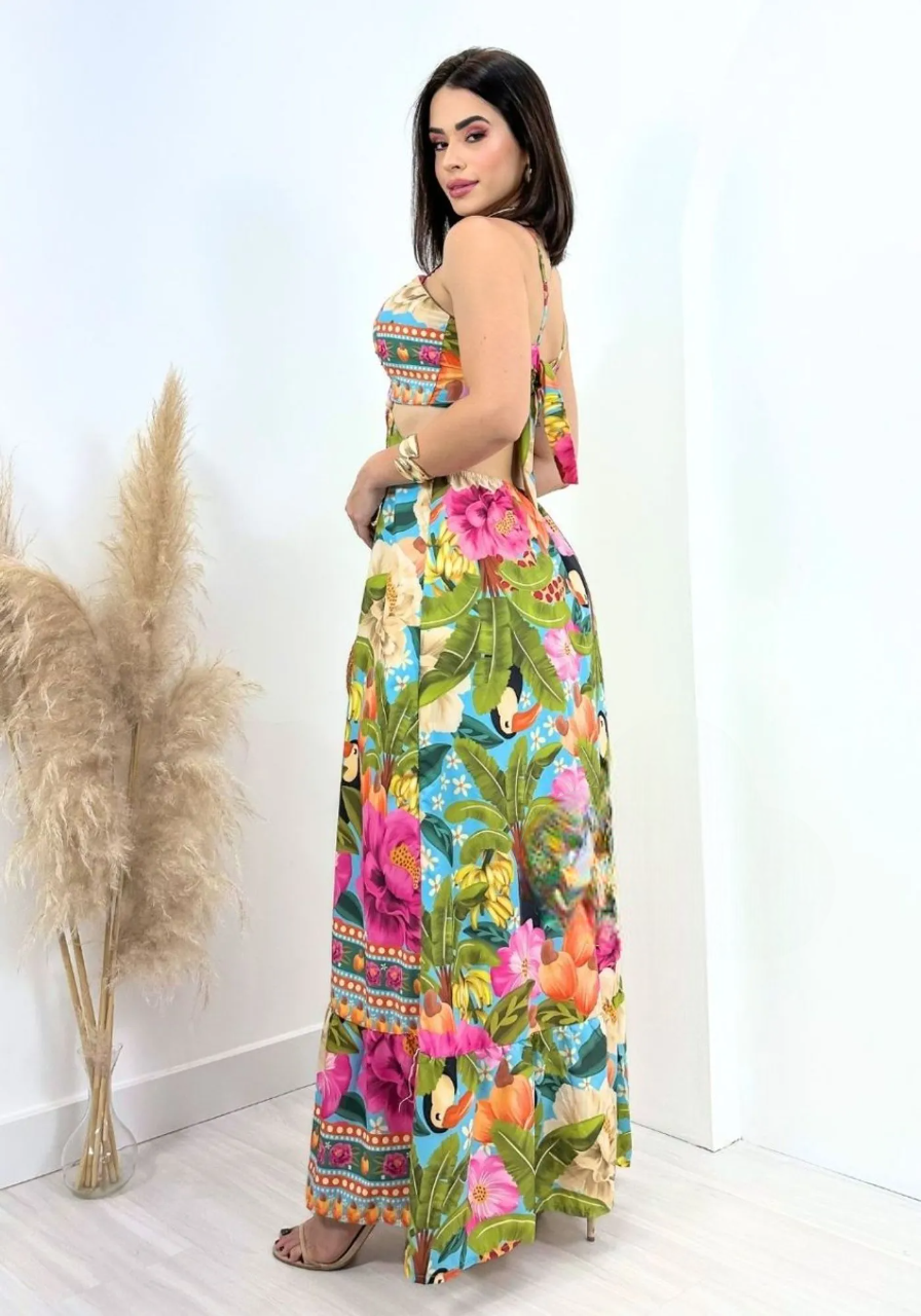 Vestido Longo Floral