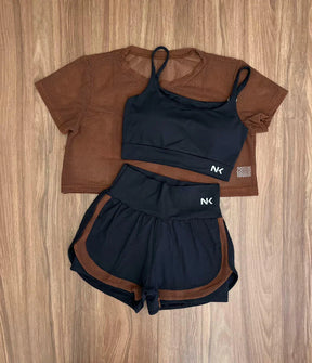 Conjunto 3 Peças Short Duplo